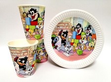 Baby looney tunes Baby shower Birthday Banner Plate Cup Goodie Bags Favor Box