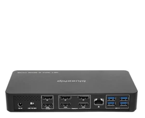 Station d'accueil Bluechip DUD3511D2 USB type C 3,2 Gen1 universelle triple 4K RJ45 - Photo 1/3