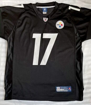 锐步现场迈克华莱士匹兹堡钢人队球衣尺寸 52 缝合 (25x32) — 第 1/4 张图片