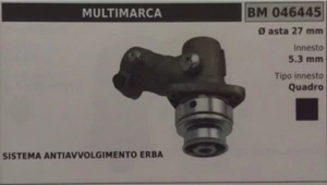 COPPIA CONICA UNIVERSALE standard DECESPUGLIATORE CON ASTA Ø 27 QUADRO 5.3 mm - Picture 1 of 1