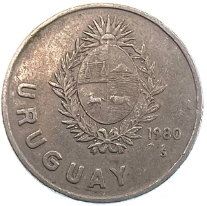 Weltmünze: Uruguay 1980 - 1 neuer Peso - zirkuliert (SKU 365) - Bild 1 von 4