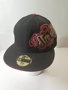 Casquette/chapeau de baseball New Era 59 Fifty 7 3/4 noir/rouge - Photo 1/9