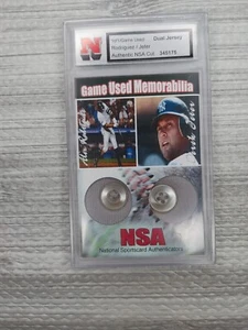 Juego DEREK JETER & ALEX RODRÍGUEZ NSA usado doble corte de camiseta. Memerobilia. 1 de 1 - Imagen 1 de 12