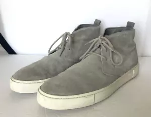 Tods Gris Gamuza Cuero Top Chukka Desierto Botas Zapatos EE. UU. 10 - Imagen 1 de 10