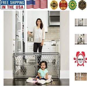 Extra Wide Expandable Baby Gate – Pressure Mounted for Hassle-Free Installation - Picture 1 of 10