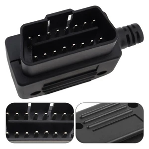 OBDII OBD 2 16Pin Male Cable Connector Diagnostic Adapter Socket Plug - Picture 1 of 7