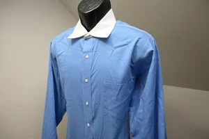 Donald Trump Dress Shirt Regular Fit Blue French Cuff Mens Size 16.5 34/35 Large - Picture 1 of 12