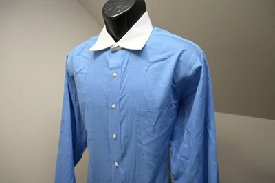 Donald Trump Dress Shirt Regular Fit Blue French Cuff Mens Size 16.5 34/35 Large - Image 1 of 4
