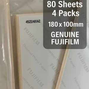 Fujifilm Thermal Photo Paper – 80 Sheets (4x20) – 180x100mm – NEW – UK Stock - Afbeelding 1 van 2
