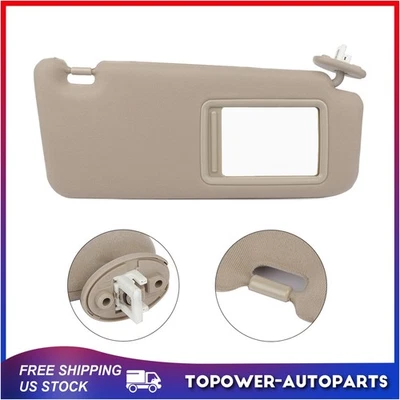 For 2009-2016 Toyota Venza Tan Beige Right Passenger Side Sun Visor w/Sunroof Foto 1 de 4