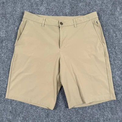 Pantalones Cortos Lululemon Talla 34 Tostado Comisión Calce Ajustado Técnico Golf Informal Defecto Para Hombres Foto 1 de 4