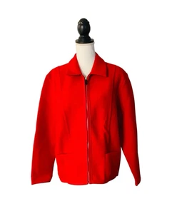 Valerie Stevens roter Mantel aus reiner Wolle Damen Größe M - Bild 1 von 8