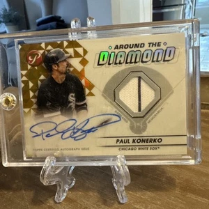2023 Topps Pristine Around The Diamond Auto Relics Gold Paul Konerko /50 - Picture 1 of 2