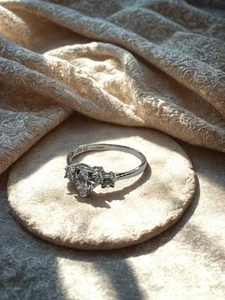 Silver Engagement Ring Limited Edition Celebrating British Heritage - Picture 1 of 9