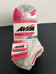 Women's socks, AVIA Pro Tech High Performance low cut or no show color socks 6ct - Picture 1 of 6