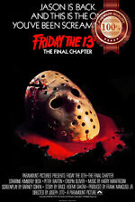 FRIDAY THE 13TH THE FINAL CHAPTER 80s ORIGINAL CINEMA MOVIE PRINT PREMIUM POSTER
