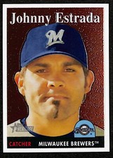 2007 Topps Heritage Chrome #THC27 Johnny Estrada Brewers 382/1958