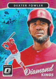 2017 Donruss Optic Carolina Blue #26 Dexter Fowler DK 14/50 