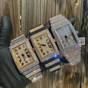 Iced Bling Classic Men Watch Stainless Steel Quartz Luminous Wristwatch Business - Picture 1 of 17