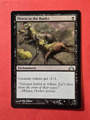 2013 Magic The Gathering Gatecrash #69 Illness in the Ranks, UC, NF, cd1 - Image 1 of 3