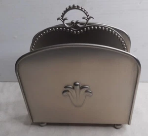Southern Living at Home Astoria Porta tovaglioli in argento inox Holloware 5-1/2" - Foto 1 di 4