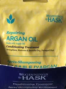 Beginnings by Hask ARGAN OIL Hair Repairing Conditioning Treatment Packs 1oz x3 - Picture 1 of 3