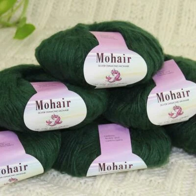 Sale New 6BallsX25g Luxury Soft Mohair Lace Wrap Shawl Hand Knit Crochet Yarn 33 - Image 1 of 4