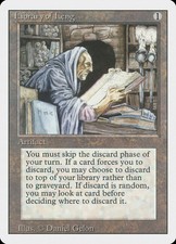 1X Library of Leng - Revised Edition - EX MTG CARD