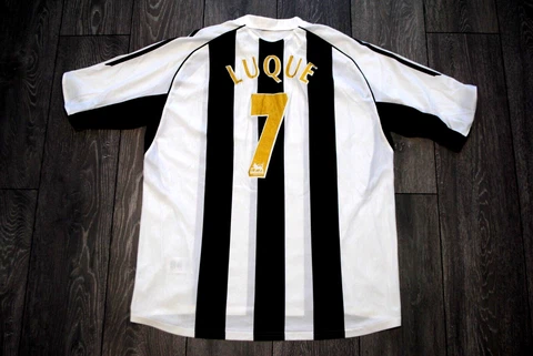 NEWCASTLE HOME FOOTBALL SHIRT 2005-2007 SOCCER JERSEY ALBERT LUQUE MENS XL RARE Cover