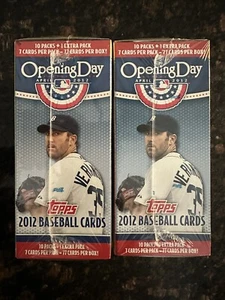 2 BOX Sale 2012 Topps Opening Day MLB Baseball Blaster Boxes SEALED-TROUT RC? - Picture 1 of 4