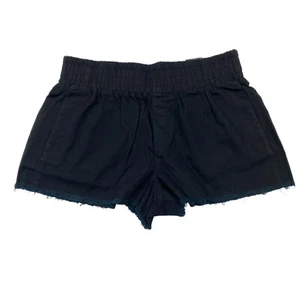 No Boundaries Womens Juniors Size XL 15-17 Smock Waist Shorts Black - Picture 1 of 10
