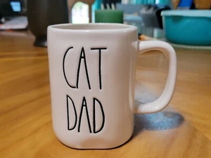 Rae Dunn Artisan By Magenta "CAT DAD" Mug Large Letter Ceramic Cup, NICE - Picture 1 of 2