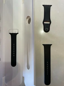 Apple 42/44mm Soft Black Sport Band - S/M & M/L - Picture 1 of 1