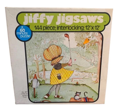 Quebra-cabeça Parker Jiffy 144 peças Little Ivy’s Fore vintage sem contagem nº 607 - Imagem 1 de 4