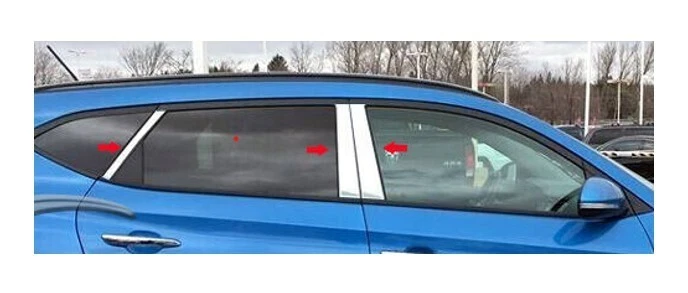 Poste de pilar para Hyundai Tucson 2016-2021 (6 piezas con diagonal) Foto 1 de 1