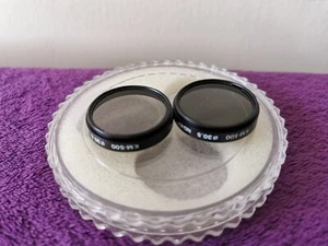 KM-500 30.5mm CAMERA FILTERS IN CASE SKYLIGHT - ND2X & ND4X - Picture 1 of 5