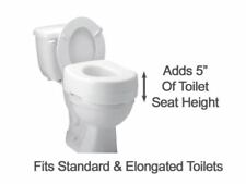 Elevated Toilet Seat Riser Handicap Tall Home Nursing Booster Standard Elongated