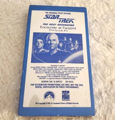 STAR TREK The Next Generation ENCOUNTER AT FARPOINT VHS Pilot Episode PROMO - Image 1 of 4