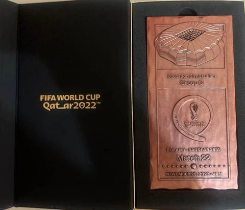 Poland Vs Saudi Arabia M# 22 date 26-11-22 FIFA World Cup Qatar VIP Gift Plaque Cover