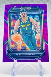 2023-24 Prizm Draft Picks Keyonte George Purple Wave Prizm Rookie Card #47