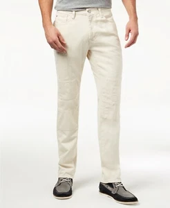NUEVOS JEANS DE PATCHWORK PARA HOMBRE TOMMY HILFIGER PIERNA RECTA 29 X 32 - Imagen 1 de 5