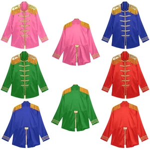 Womens Outerwear Satin Tops Tassel Shoulder Jackets Costumes Sergeant Pepper - Picture 1 of 55