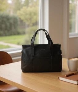Rowallan Of Scotland Small Structured Leather Grab Adjustable Shoulder Strap Bag - Picture 1 of 36