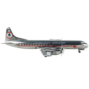 Geminijets L-188 Electra American Airlines Silver/Red 1/400 - Picture 1 of 2