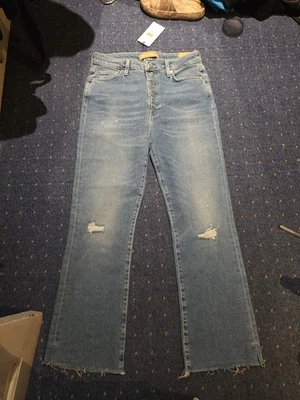 7 for All Mankind Women's Light Blue Jeans. Size 30. UK 12 Ultra High Rise Slim. - Image 1 of 4