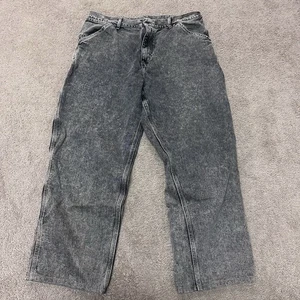 Carhartt WIP Gray Faded Single Knee Arbeitshose 36x32 Made in Tunisia - Bild 1 von 9