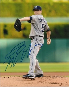 JEREMY HELLICKSON TAMPA BAY RAYS SIGNED 8X10 PHOTO - Picture 1 of 1