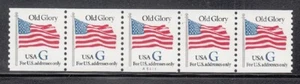 USA PNC SC# 2890 OLD GLORY "G" RATE BLUE (32c) W. A.MNH PL# A5417-FINGERPRINTS - Picture 1 of 1