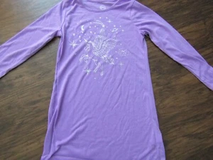 NEW WONDER NATION BRAND CUTE LIGHT PURPLE UNICORN NIGHTGOWN SIZE MEDIUM (7-8) - Picture 1 of 5