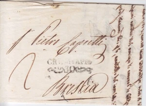 VORPHILATELIE LOMBARDEI-VENETIEN 1831 BRIEF von CREMA nach BRESCIA - Bild 1 von 3